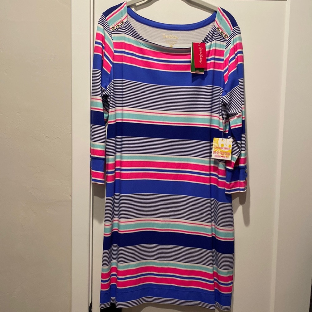 Lilly Pulitzer NWT Kaleidoscope Jingle Strip Dress XL